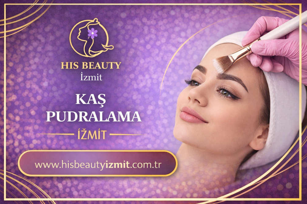His Beauty İzmit’te profesyonel kaş pudralama hizmeti uygulanan kadın model